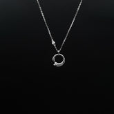 925 Silver Crescent Charm Pendant Necklace – Minimal Glow