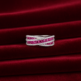 Ruby Criss Cross Ring