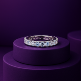 Aqua Eternity Ring Band