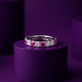 Ruby Eternity Ring Band