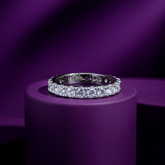 White Eternity Ring Band