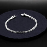 Round Cut White CZ Tennis Bracelet