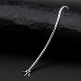 Round Cut White CZ Tennis Bracelet