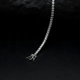 Round Brilliant Cut White CZ Tennis Bracelet