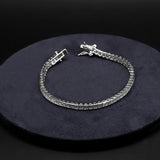Princess Cut Square Stone Tennis Bracelet