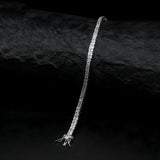 Princess Cut Square Stone Tennis Bracelet