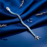 Blue Sapphire Gradient Tennis Bracelet