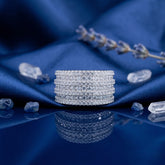 White Prestige Row Channel Ring