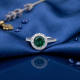 Nature’s Bloom Halo Ring