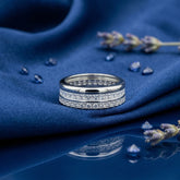 Cushion Cut White Band