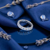 Aqua Eternity Ring Band