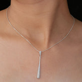 White Teardrop Pendant