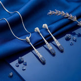 Sapphire Teardrop Elegance Set