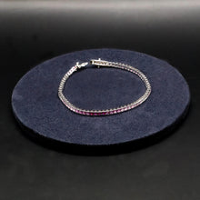 Pink Sapphire Tennis Bracelet