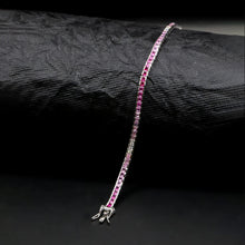 Pink Sapphire Tennis Bracelet
