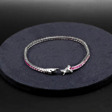 Pink Sapphire Tennis Bracelet