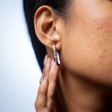 Ruby Ombre Pavé Hoop Earrings