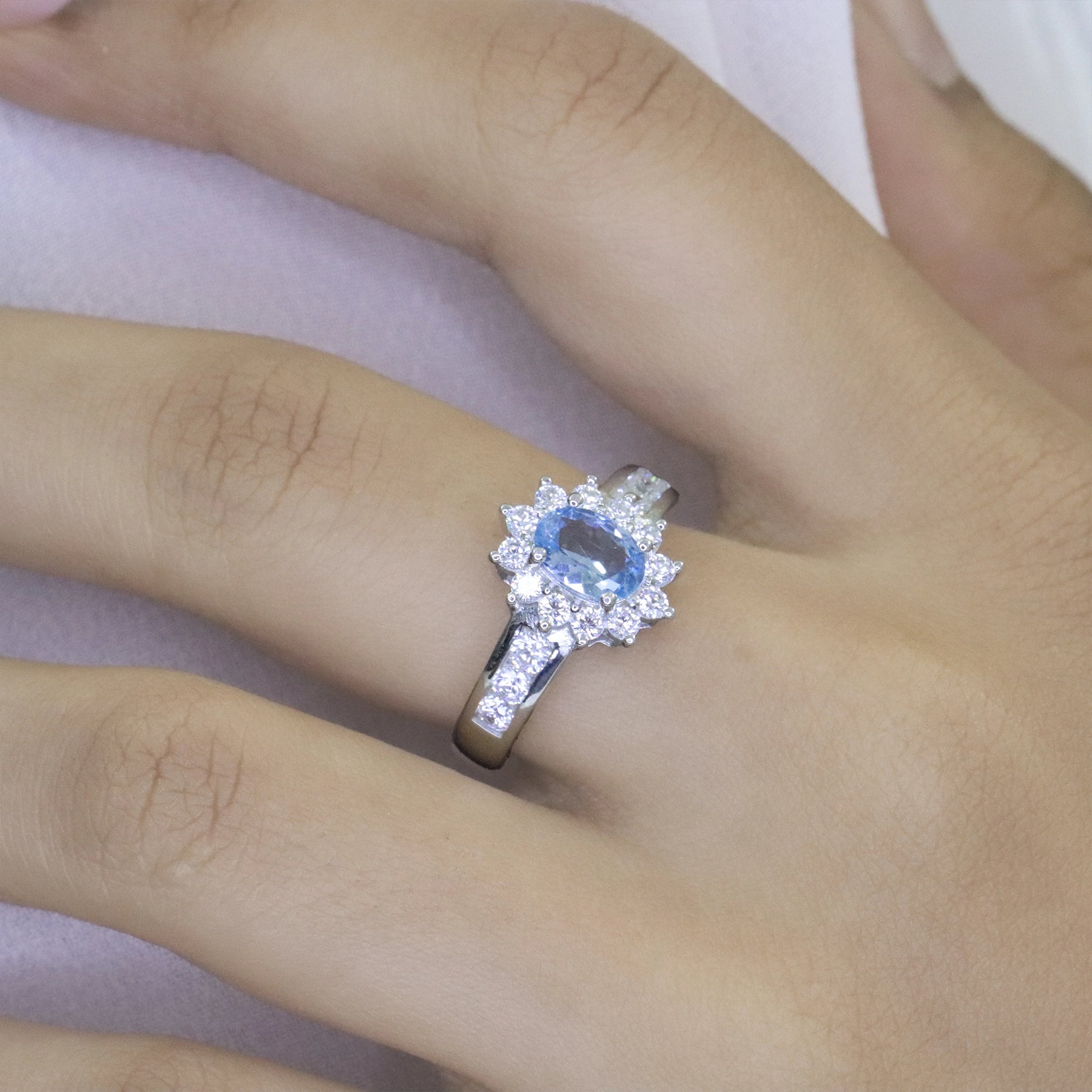 Ocean Dream Solitaire Ring