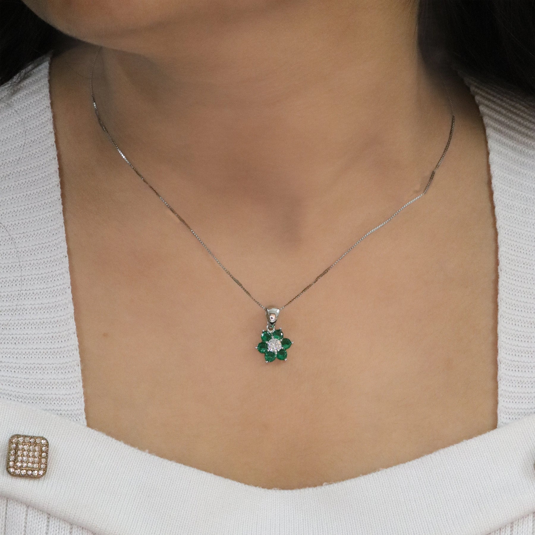 Emerald Blossom Floral Set