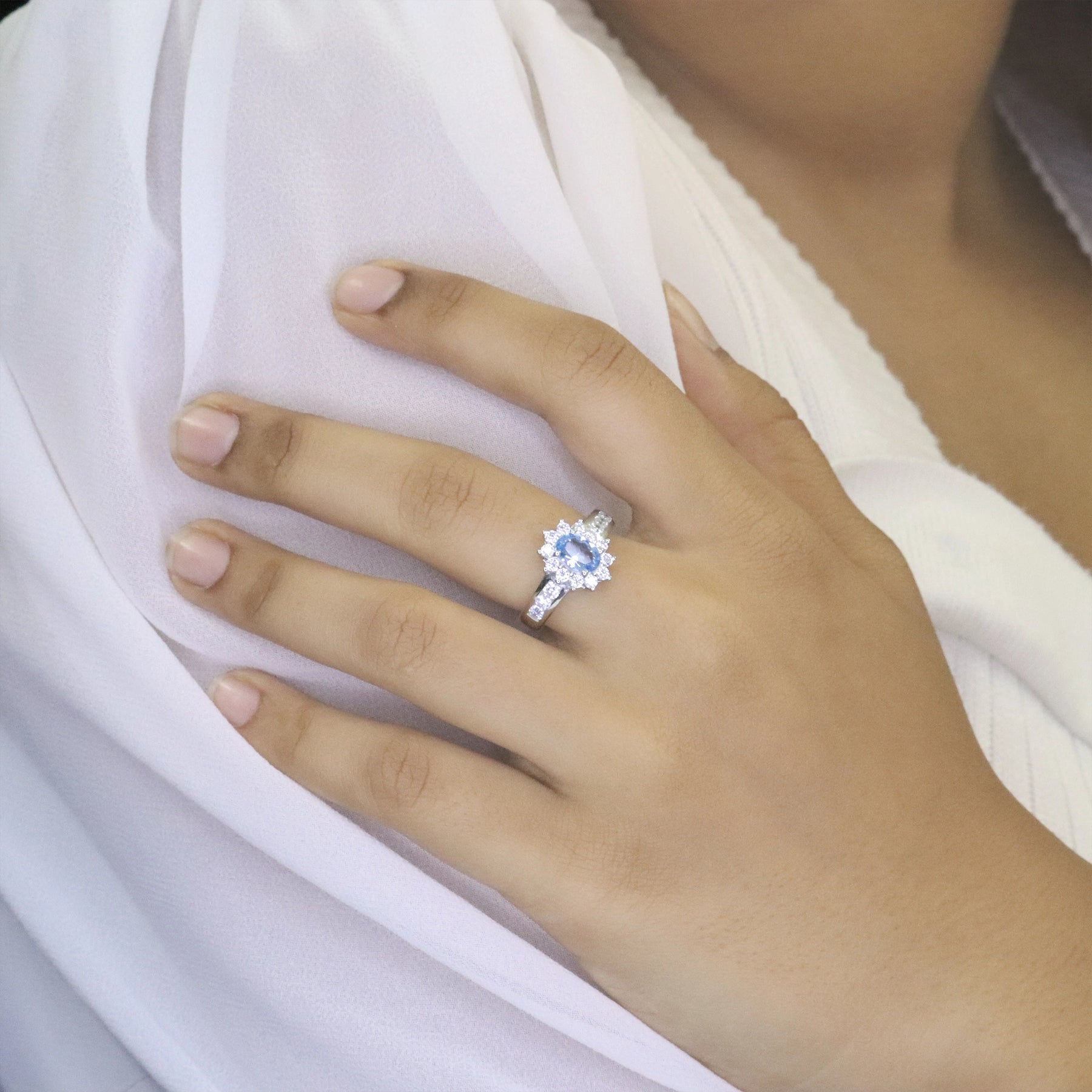 Ocean Dream Solitaire Ring