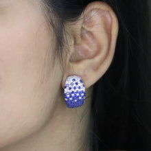 Sapphire Gradient Pavé Dome Earring