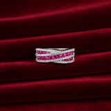 Ruby Criss Cross Ring