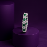 Emerald Eternity Ring Band