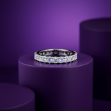 Aqua Eternity Ring Band