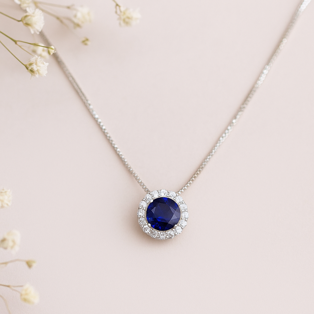 Sapphire Radiance Pendant