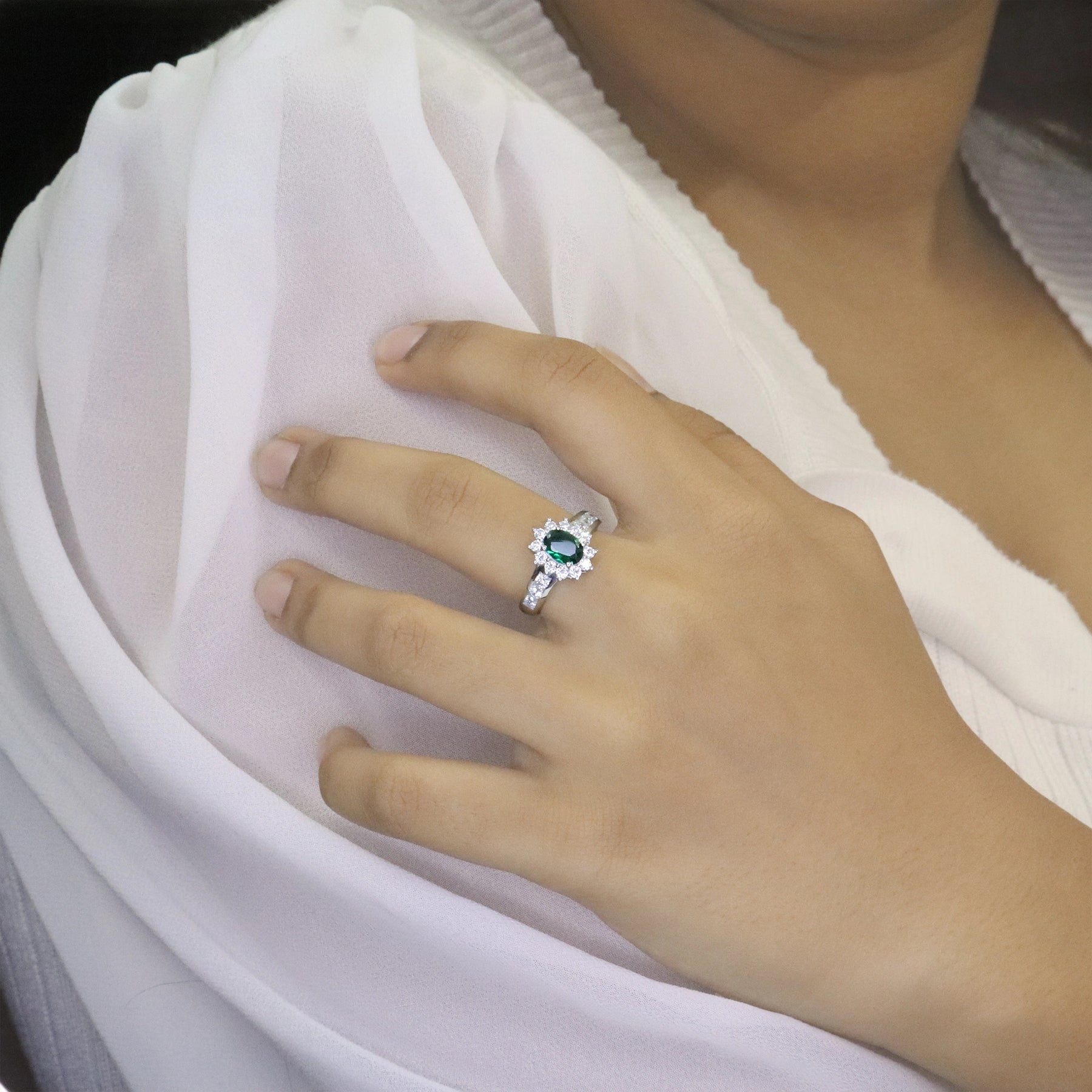 Evergreen Grace Solitaire Ring