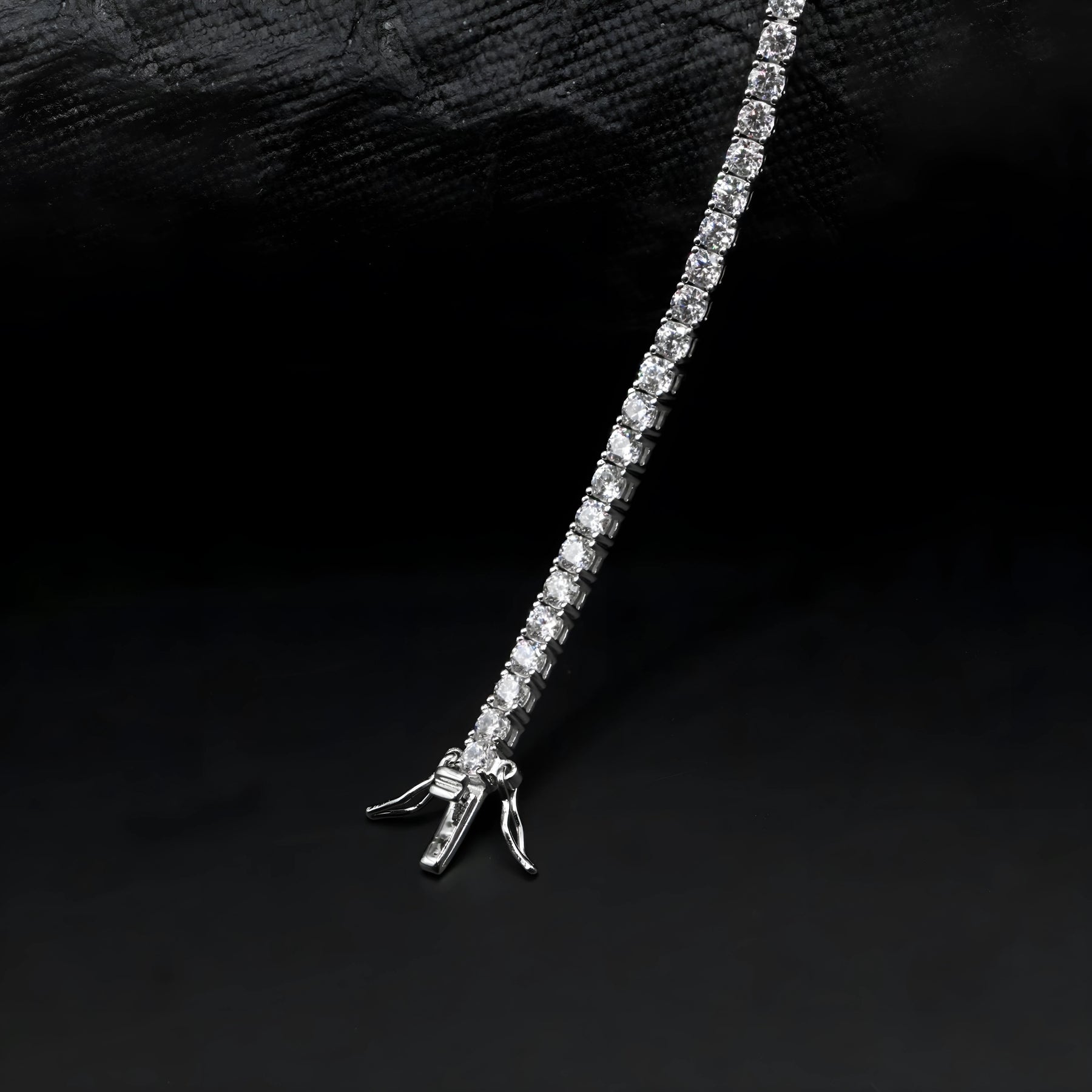 Round Cut White CZ Tennis Bracelet
