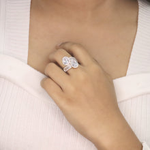 White Toi et Moi Ring