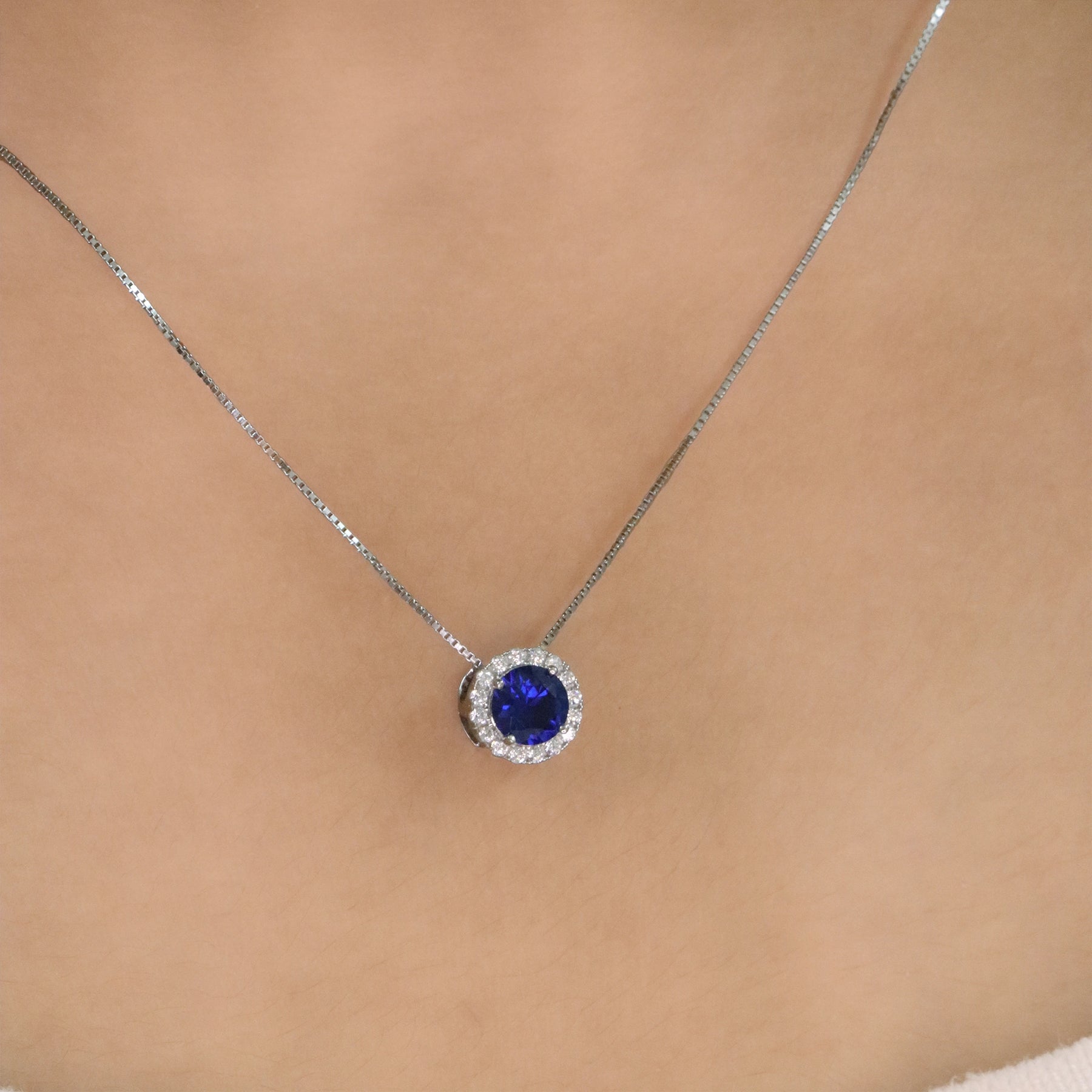 Sapphire Radiance Pendant