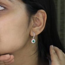 Emerald Celestia Halo Earrings
