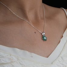 Emerald Floral Pendant