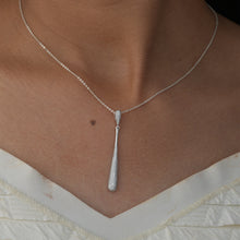 White Teardrop Pendant