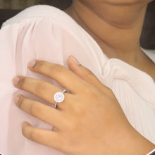 Radiant Bloom Halo Ring