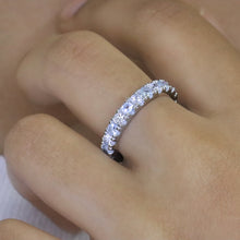 Aqua Eternity Ring Band