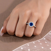 Midnight Bloom Halo Ring