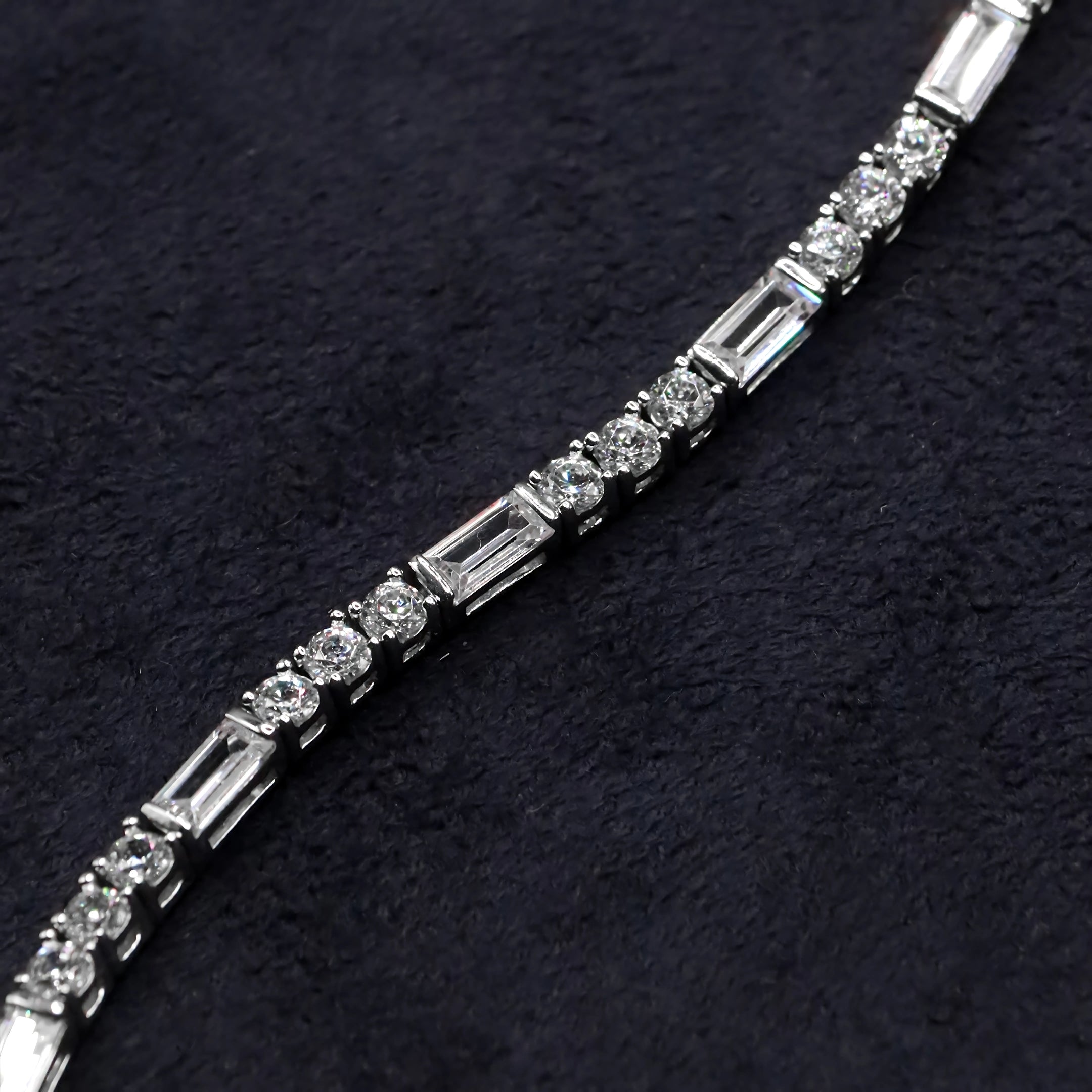 Baguette Diamond Cut Tennis Bracelet
