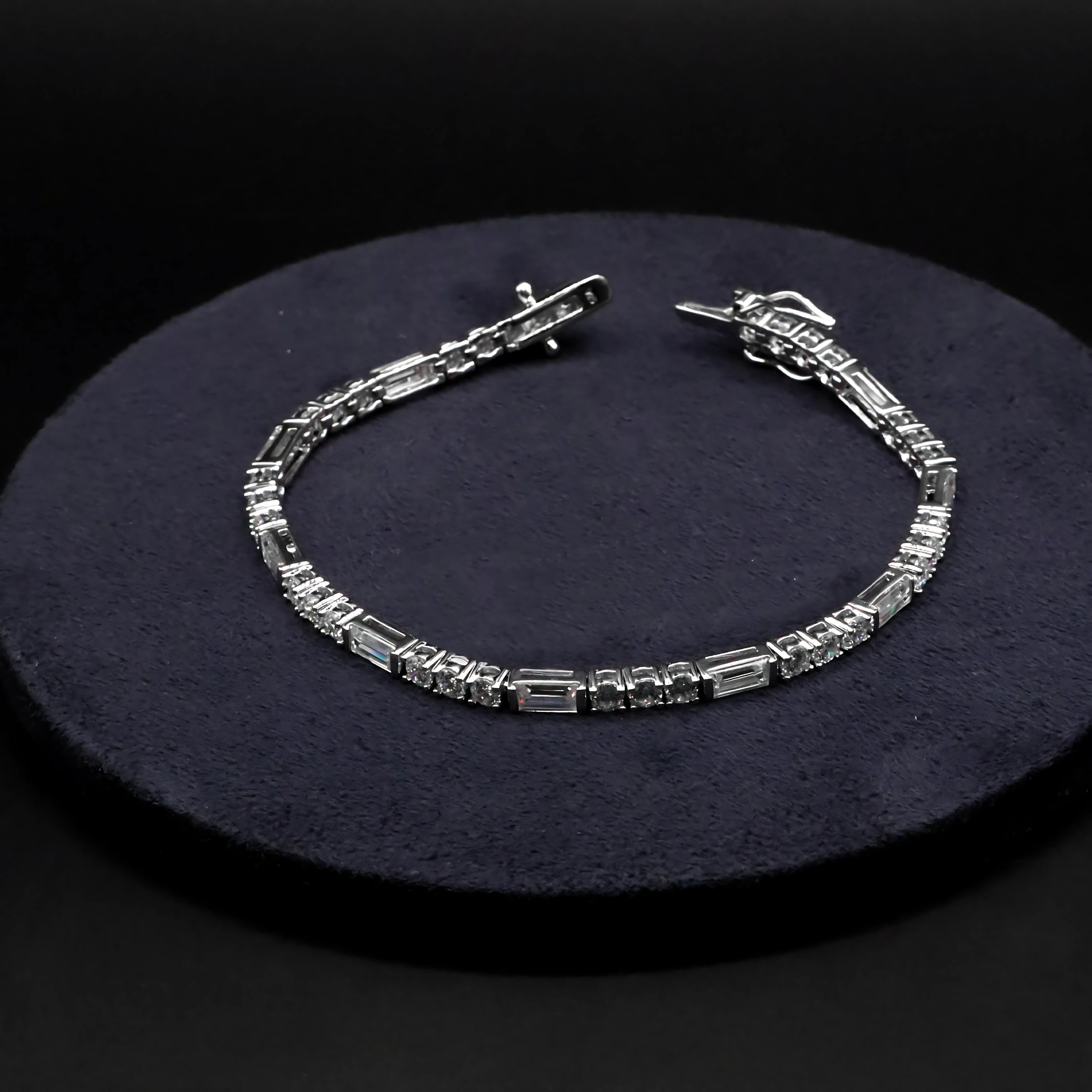 Baguette Diamond Cut Tennis Bracelet