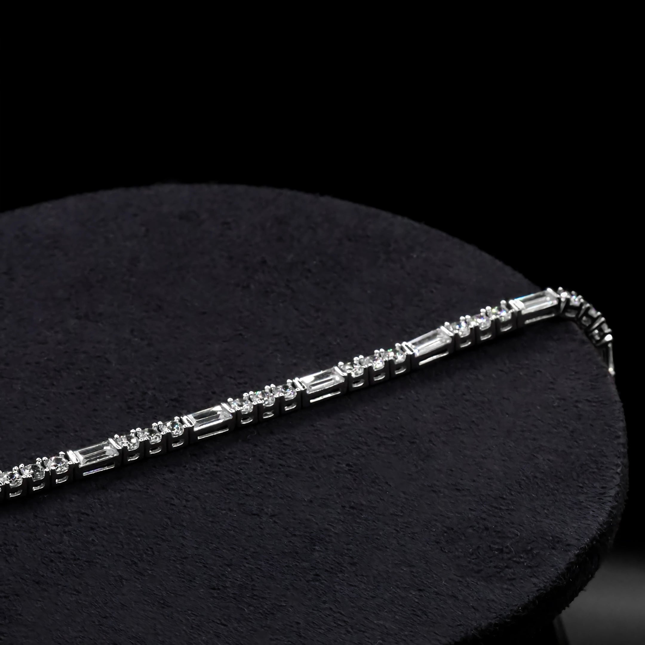 Baguette Diamond Cut Tennis Bracelet