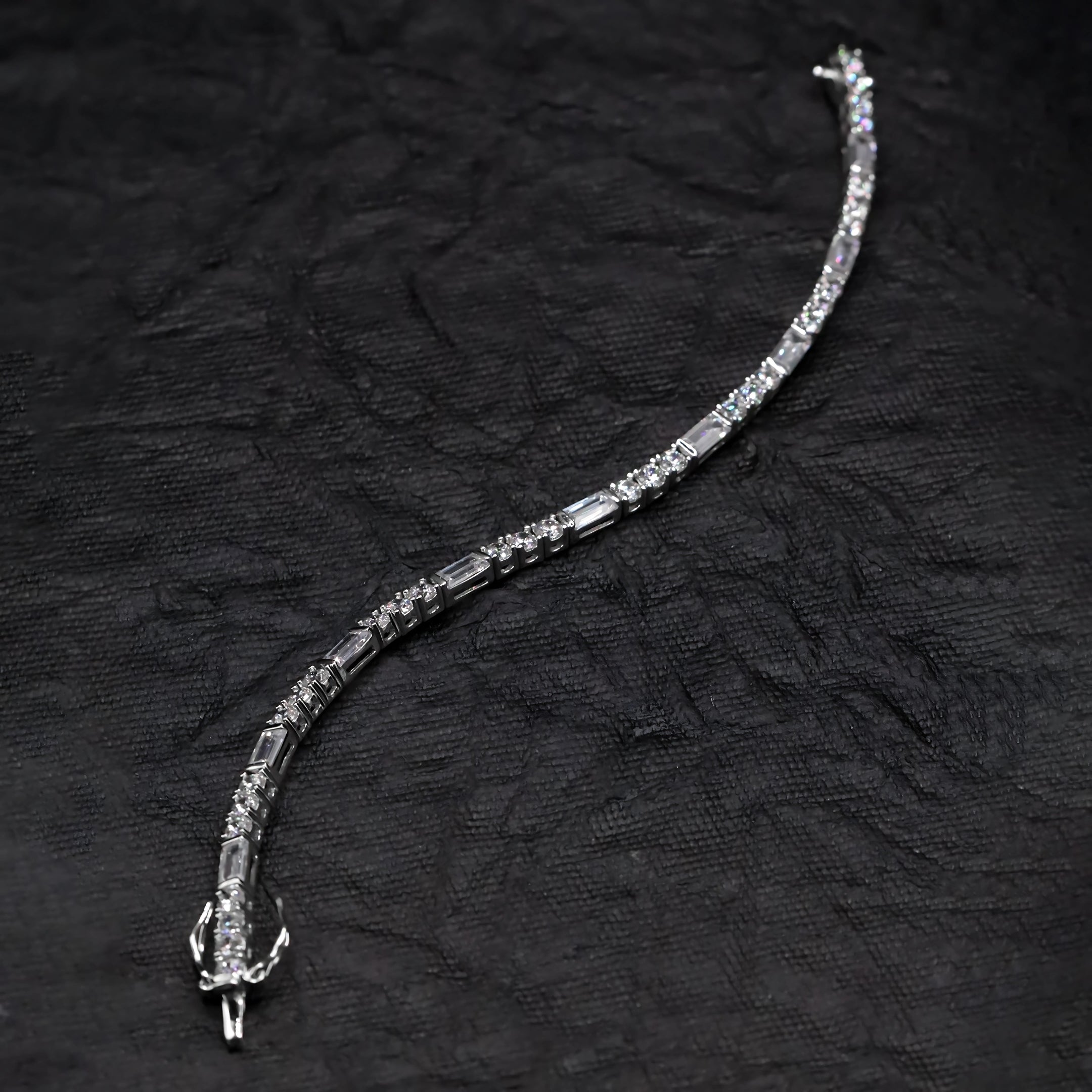 Baguette Diamond Cut Tennis Bracelet