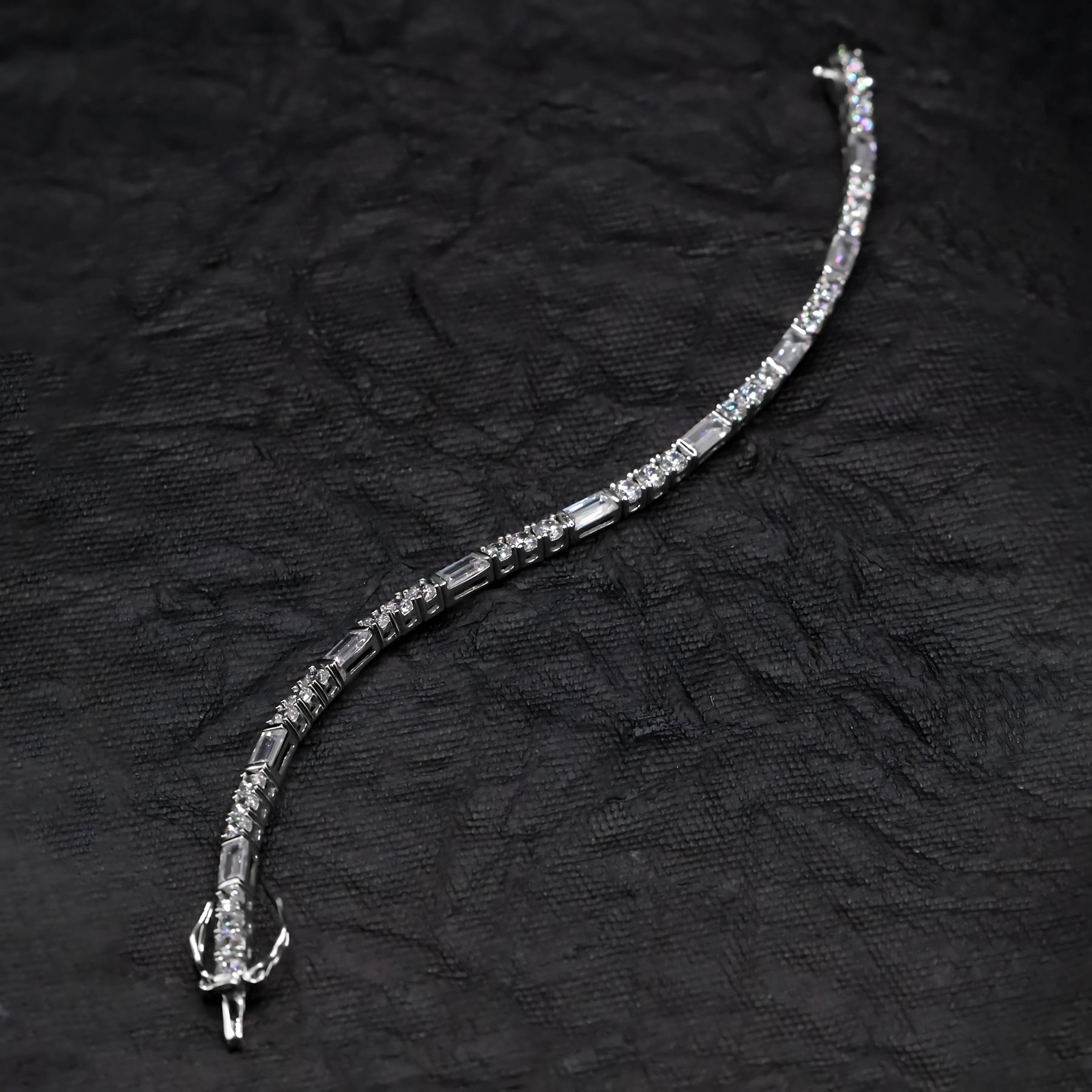 Baguette Diamond Cut Tennis Bracelet