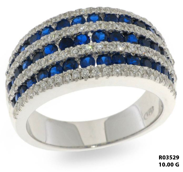 Sapphire Prestige Row Channel Ring