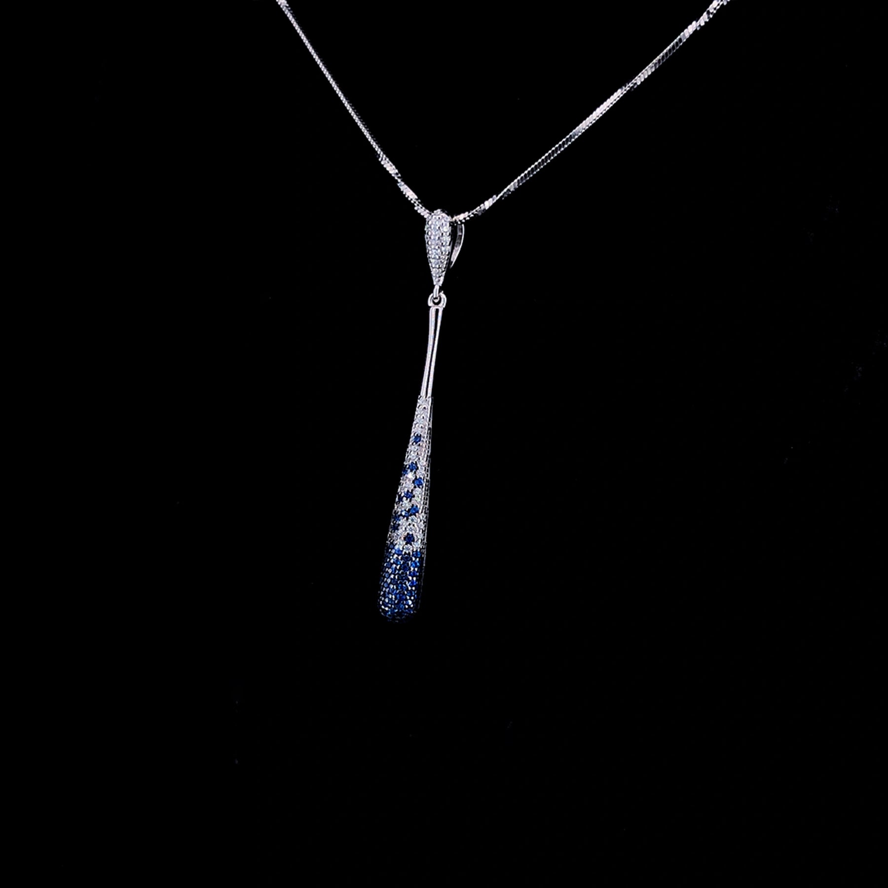 Sapphire Teardrop Pendant