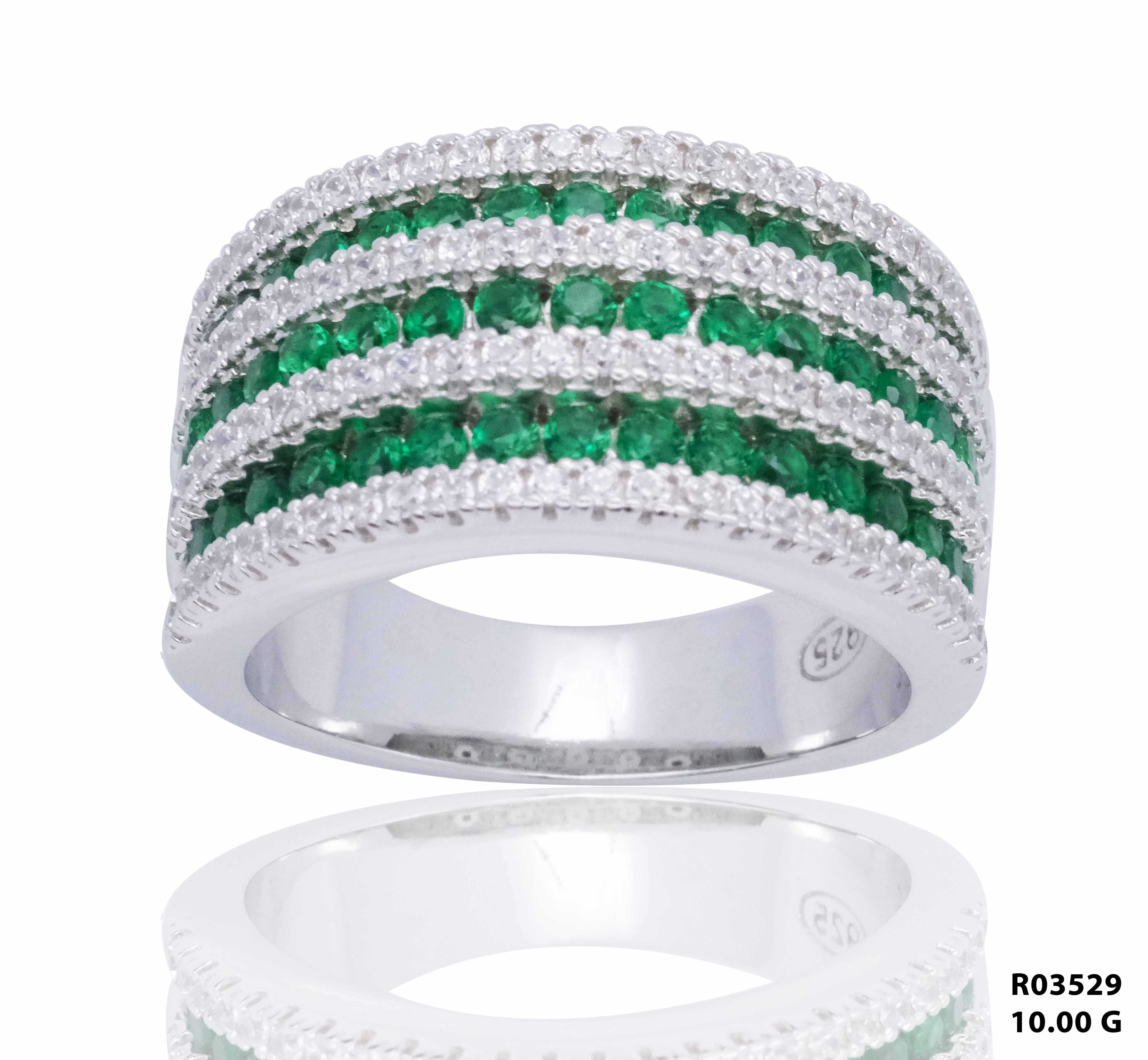 Emerald Prestige Row Channel Ring