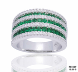 Emerald Prestige Row Channel Ring