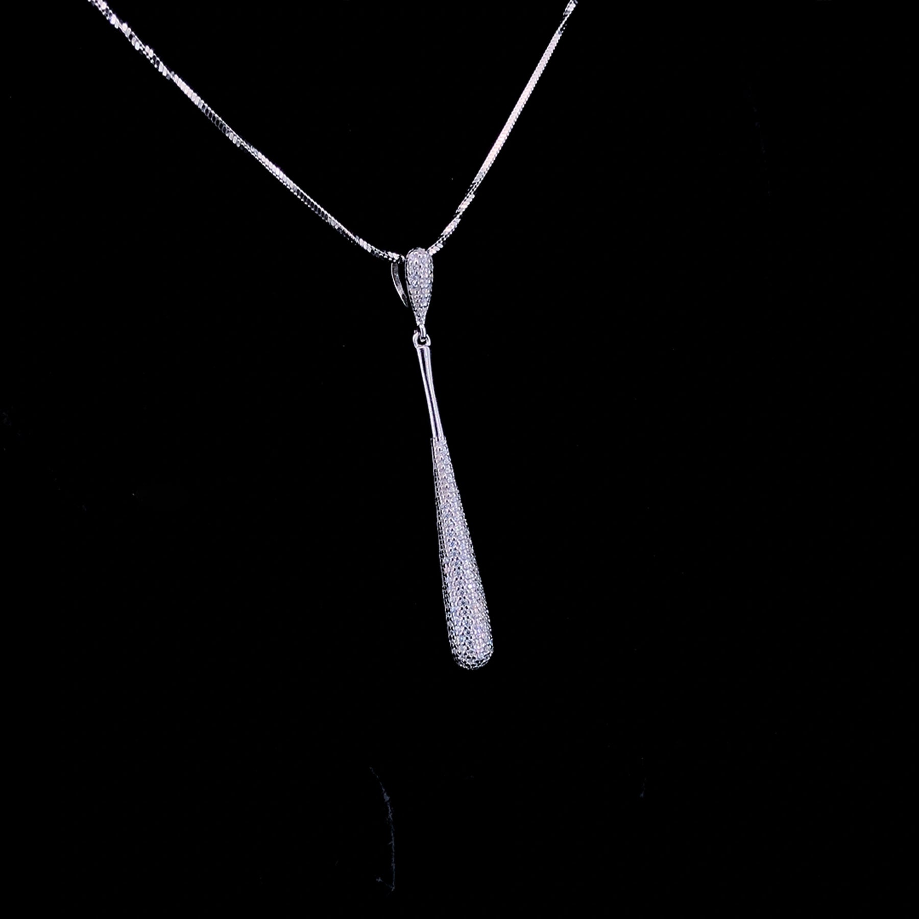 White Teardrop Pendant