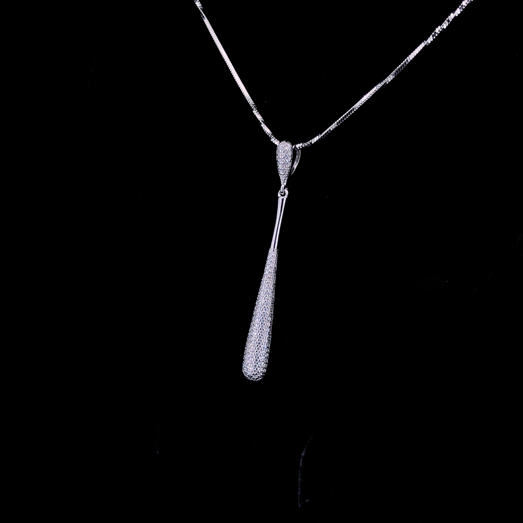 White Teardrop Pendant